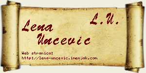 Lena Unčević vizit kartica